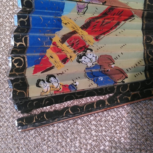 2 Vintage Japanese Hand Fans - Occupied Japan - Picture 4 of 12